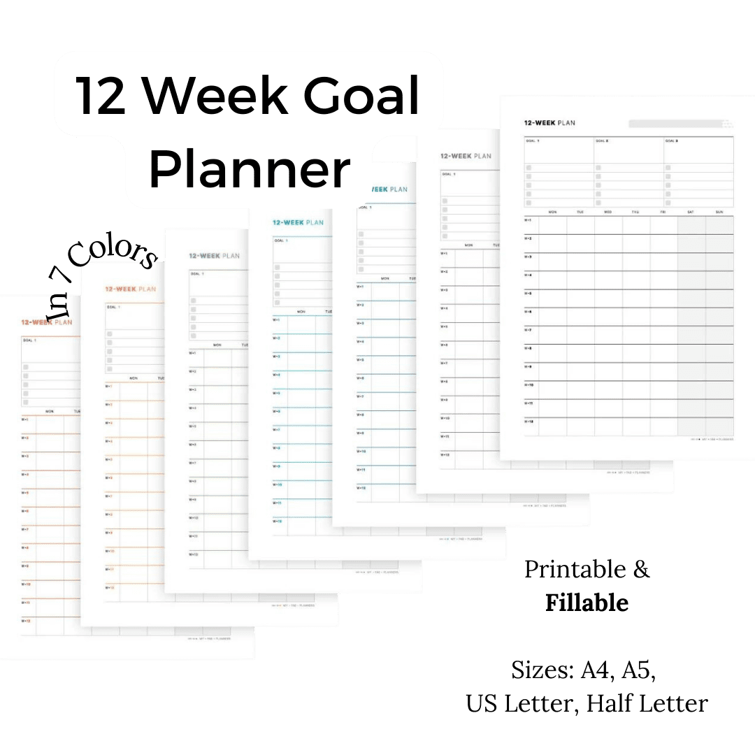 12 Weeks Goal Planner